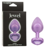 Jewel Large Amethyst Heart Plug