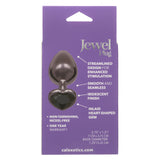 Jewel Large Black Diamond Heart Plug