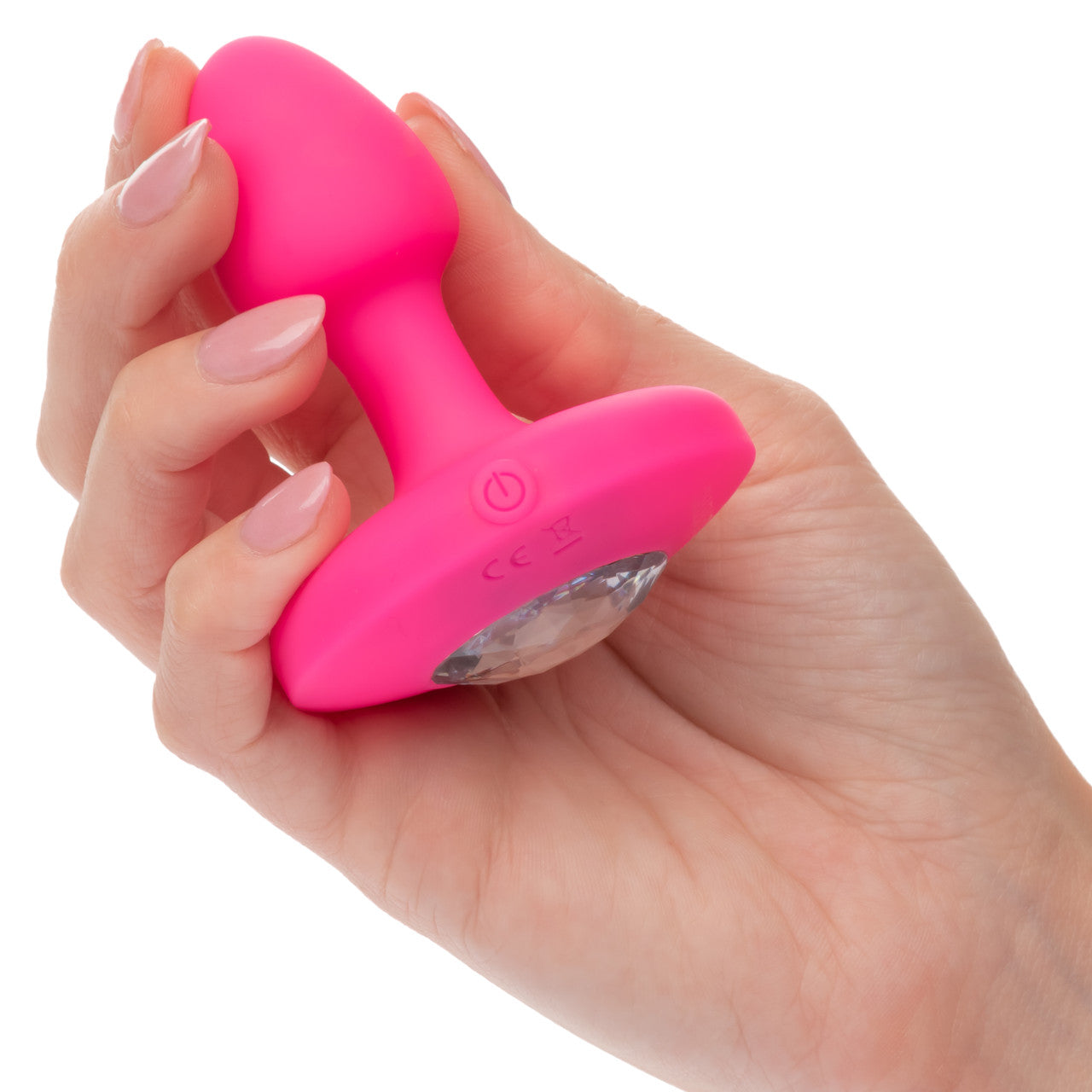 Cheeky Gems™ Small Rechargeable Vibrating Probe - Pink