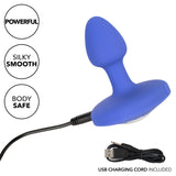 Cheeky Gems™ Small Rechargeable Vibrating Probe - Blue