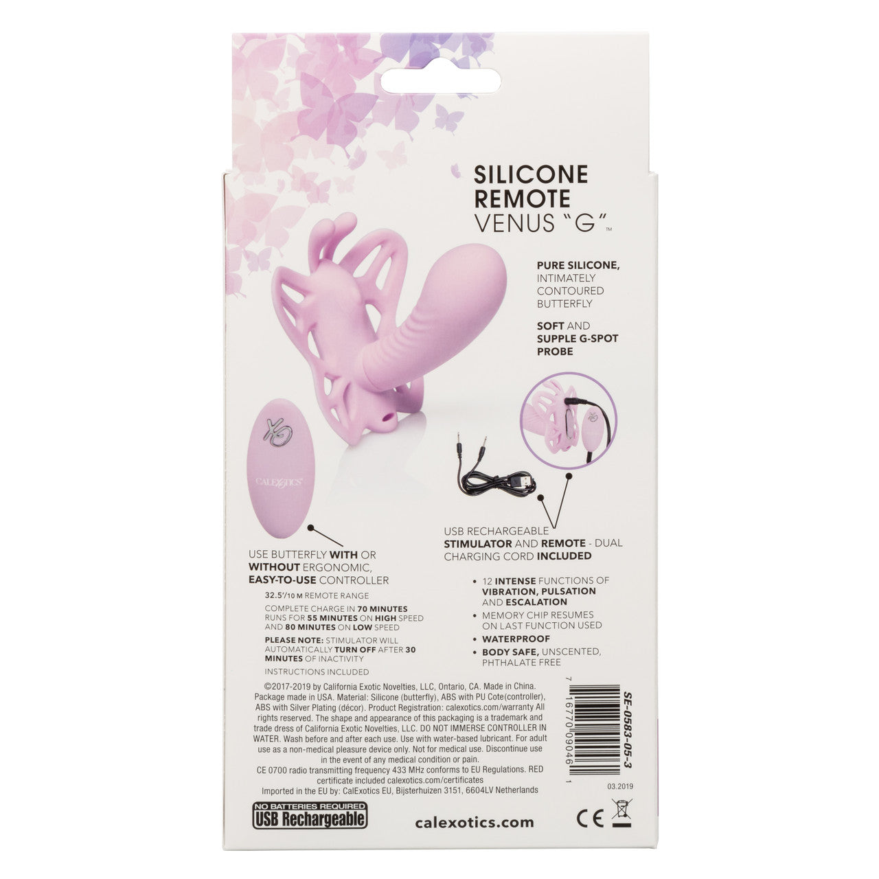Venus Butterfly Silicone Remote G