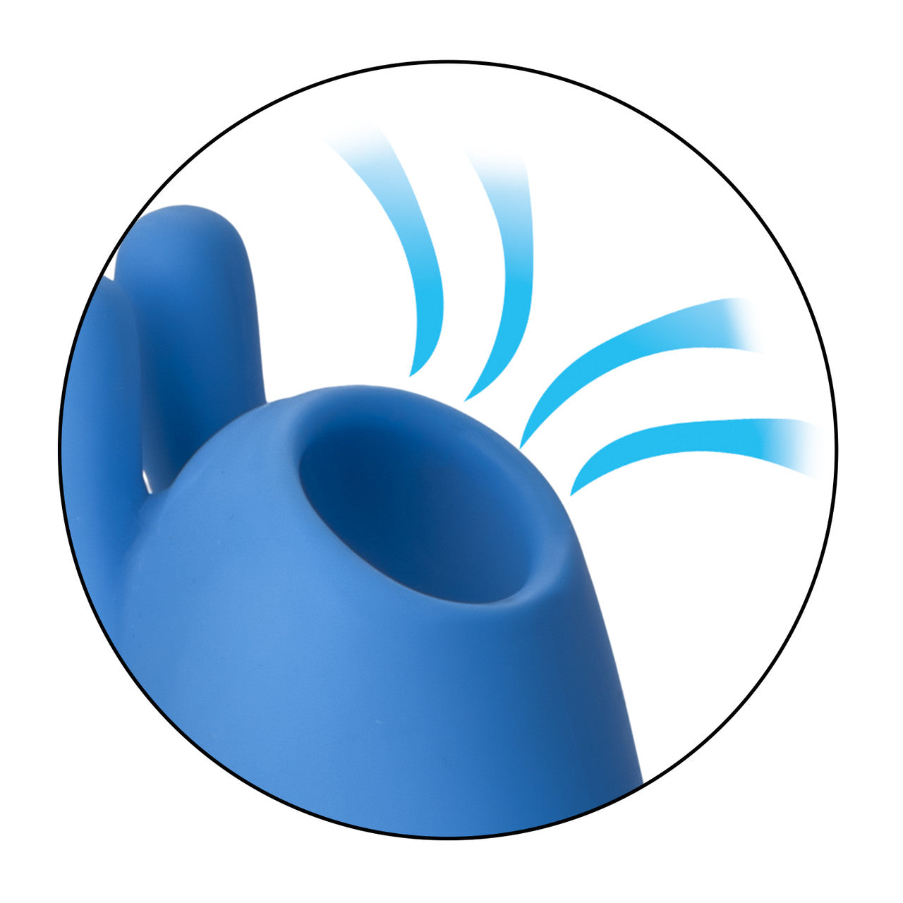 Jack Rabbit Elite Suction Rabbit Rechargeable Silicone Vibrator with Clitoral Stimulator - Blue