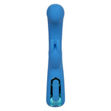 Jack Rabbit Elite Suction Rabbit Rechargeable Silicone Vibrator with Clitoral Stimulator - Blue