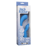 Jack Rabbit Elite Suction Rabbit Rechargeable Silicone Vibrator with Clitoral Stimulator - Blue