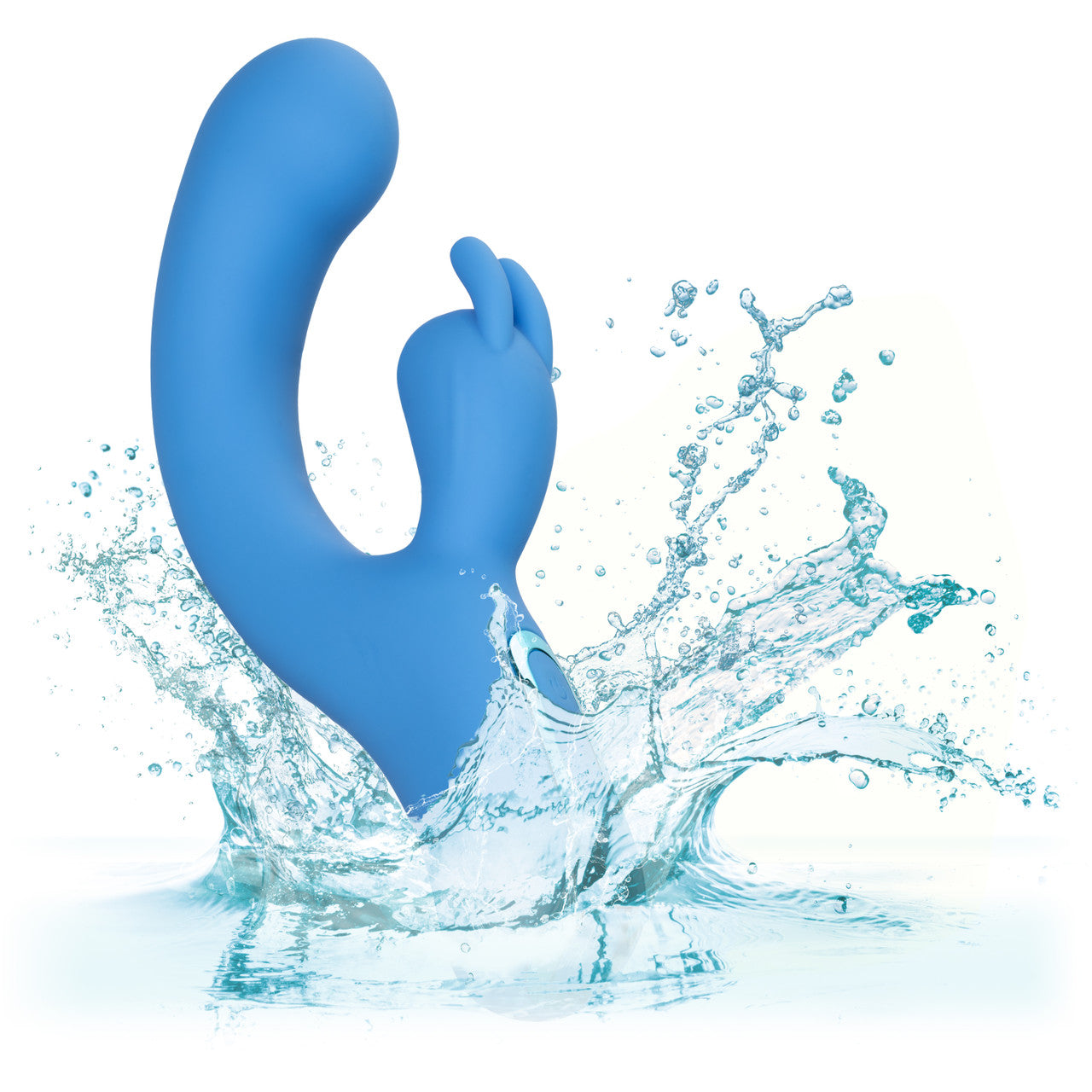 Jack Rabbit Elite Suction Rabbit Rechargeable Silicone Vibrator with Clitoral Stimulator - Blue