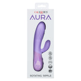 Aura Rotating Ripple Rechargeable Silicone Dual Massager