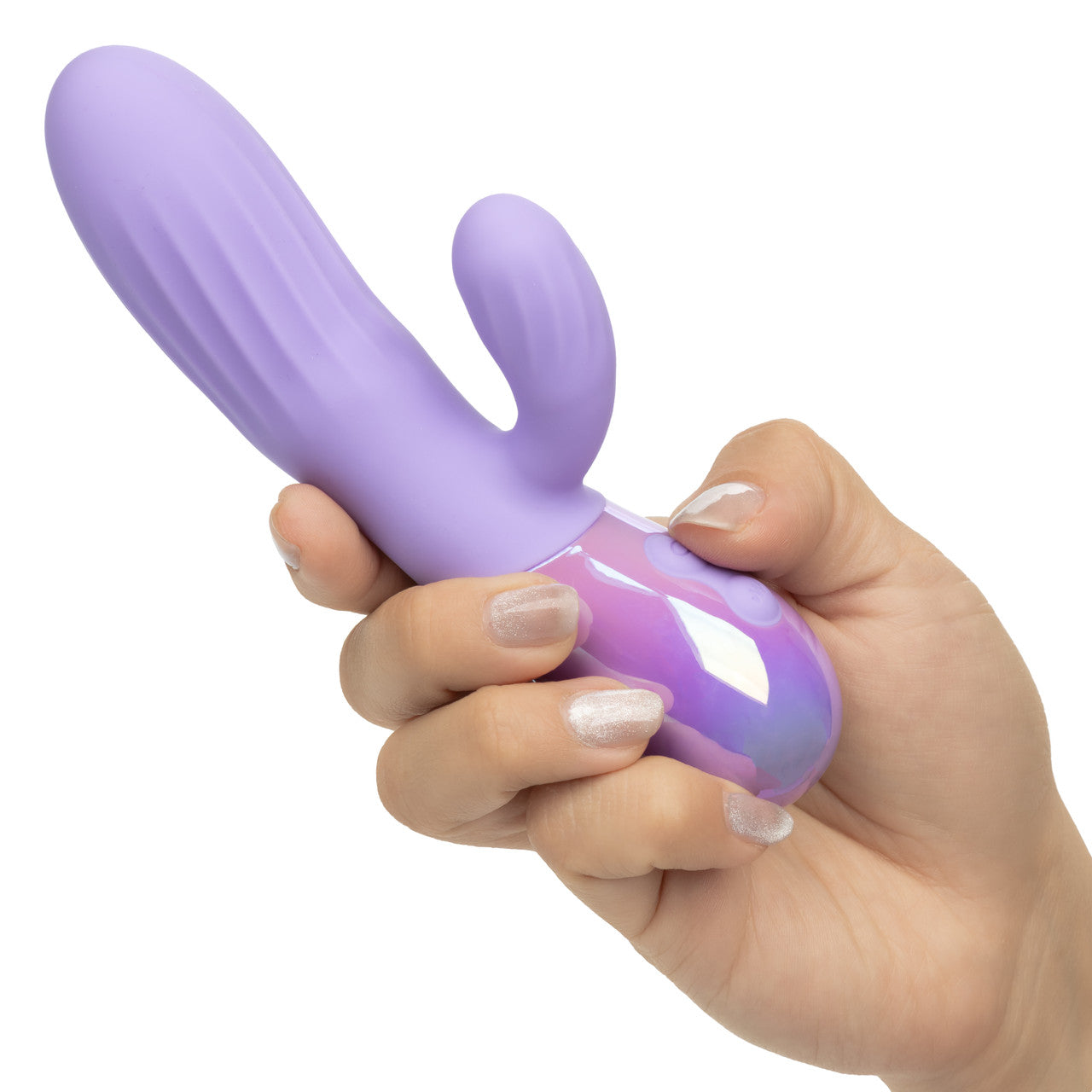 Aura Rotating Ripple Rechargeable Silicone Dual Massager