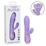 Aura Rotating Ripple Rechargeable Silicone Dual Massager