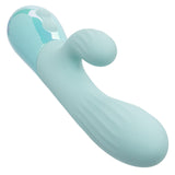 Aura Dual Ripple Rechargeable Silicone Rabbit Vibrator - Blue