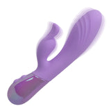 Aura Dual Bunny Rechargeable Silicone Rabbit - Purple
