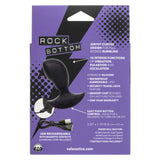 Rock Bottom Rumbling Stud Rechargeable Silicone Anal Probe - Black