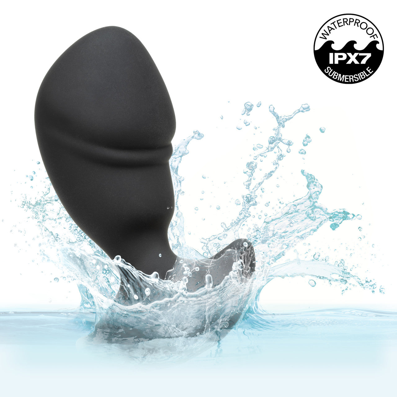 Rock Bottom Rumbling Stud Rechargeable Silicone Anal Probe - Black
