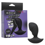 Rock Bottom Rumbling Stud Rechargeable Silicone Anal Probe - Black