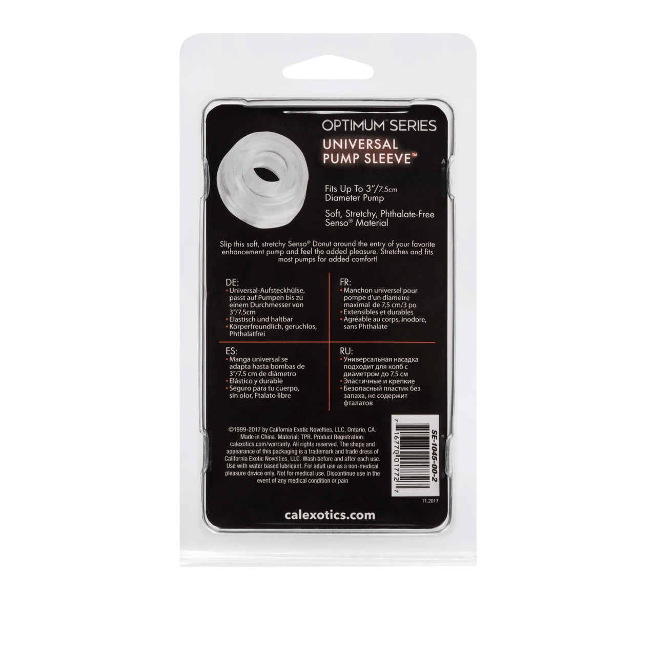 Universal Pump Sleeve - Clear