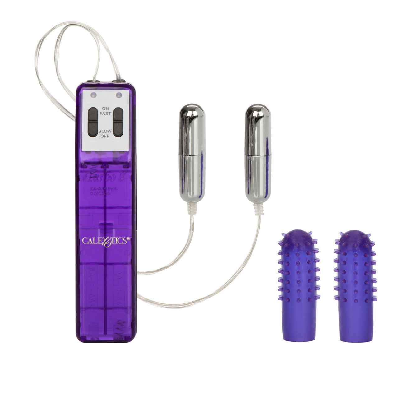 Pocket Exotics Turbo 8 Accelerator Double Bullets - Purple