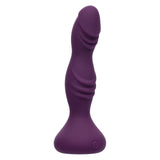 Deep Stud Rechargeable Silicone Reverberating Probe - Purple