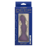 Deep Stud Rechargeable Silicone Reverberating Probe - Purple