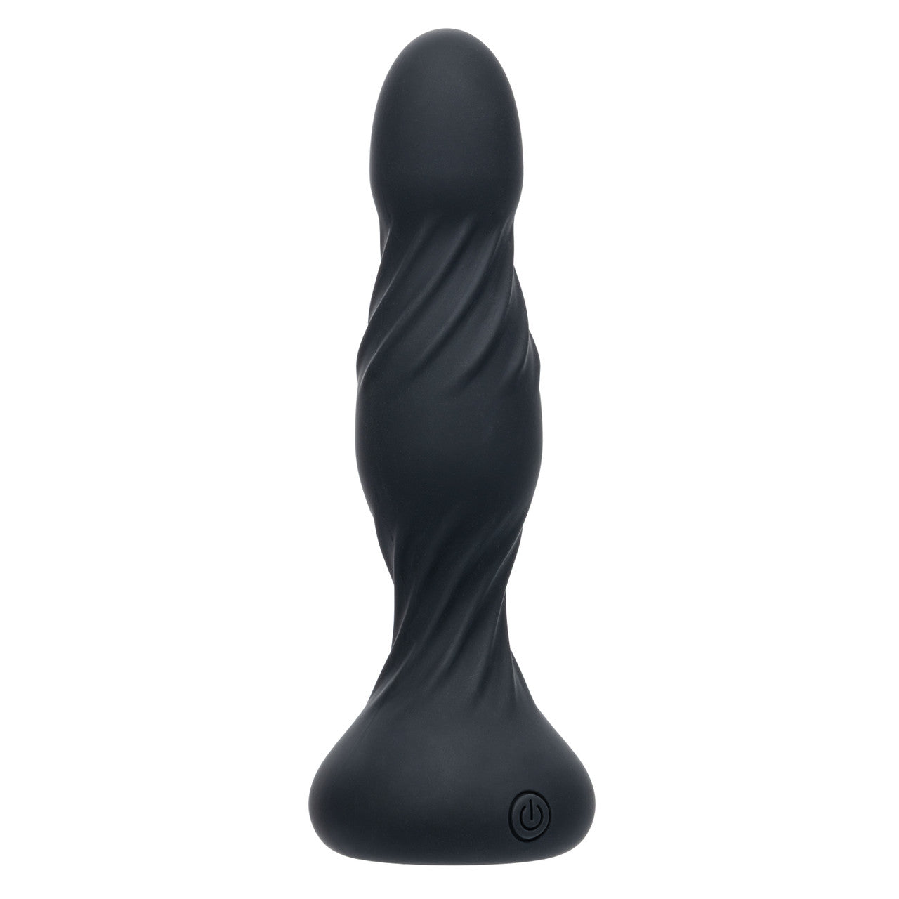 Deep Stud Rechargeable Silicone Reverberating Probe - Black