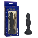 Deep Stud Rechargeable Silicone Reverberating Probe - Black