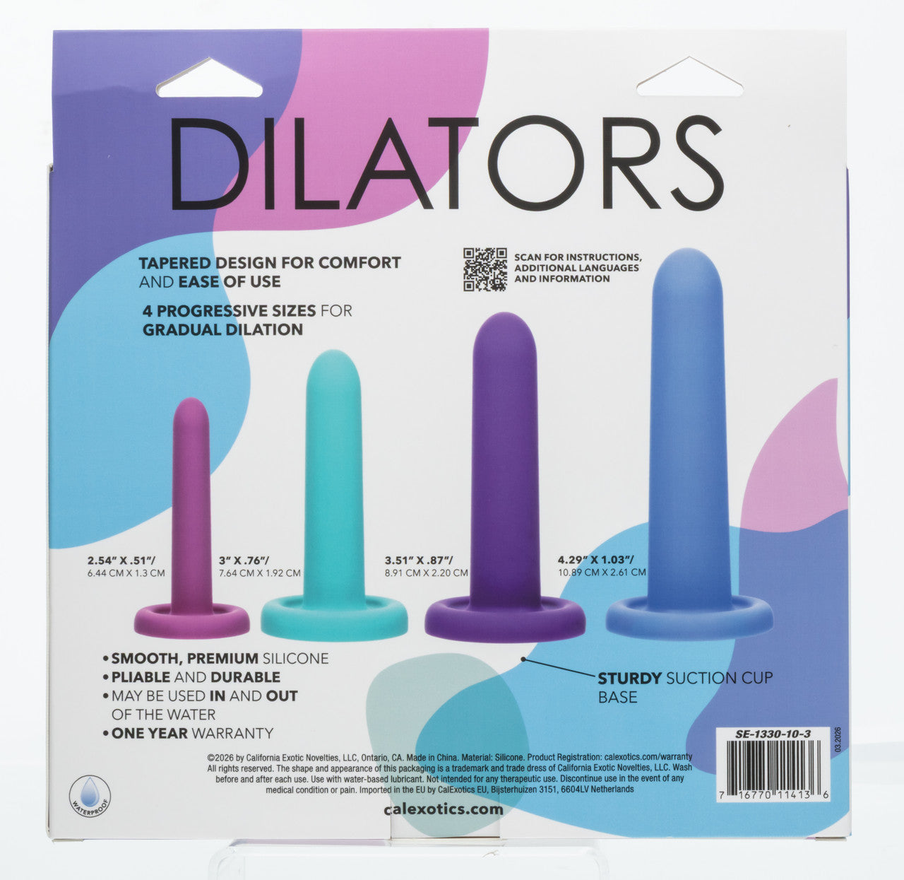 Dilators Silicone Intermediate Set (4 Piece) - Assorted