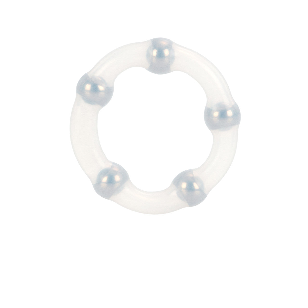Metallic Bead Ring - Clear