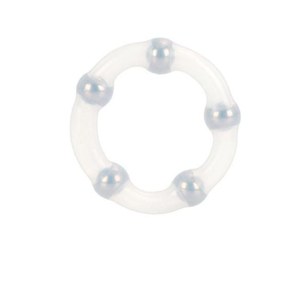 Metallic Bead Ring - Clear