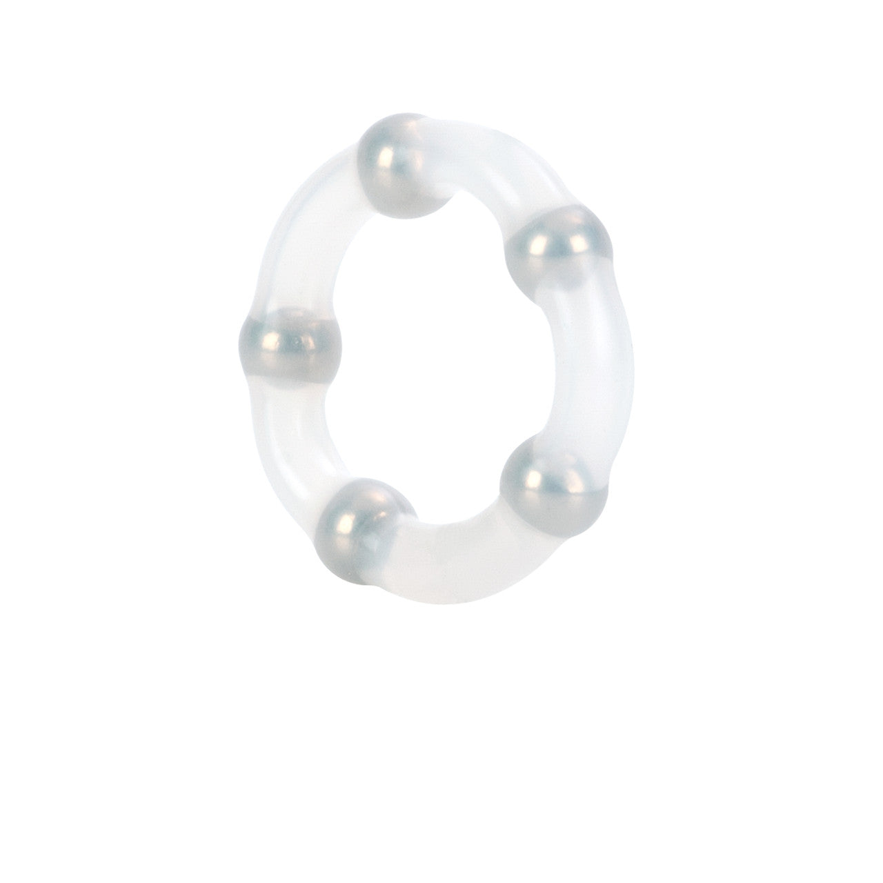 Metallic Bead Ring - Clear