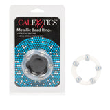 Metallic Bead Ring - Clear