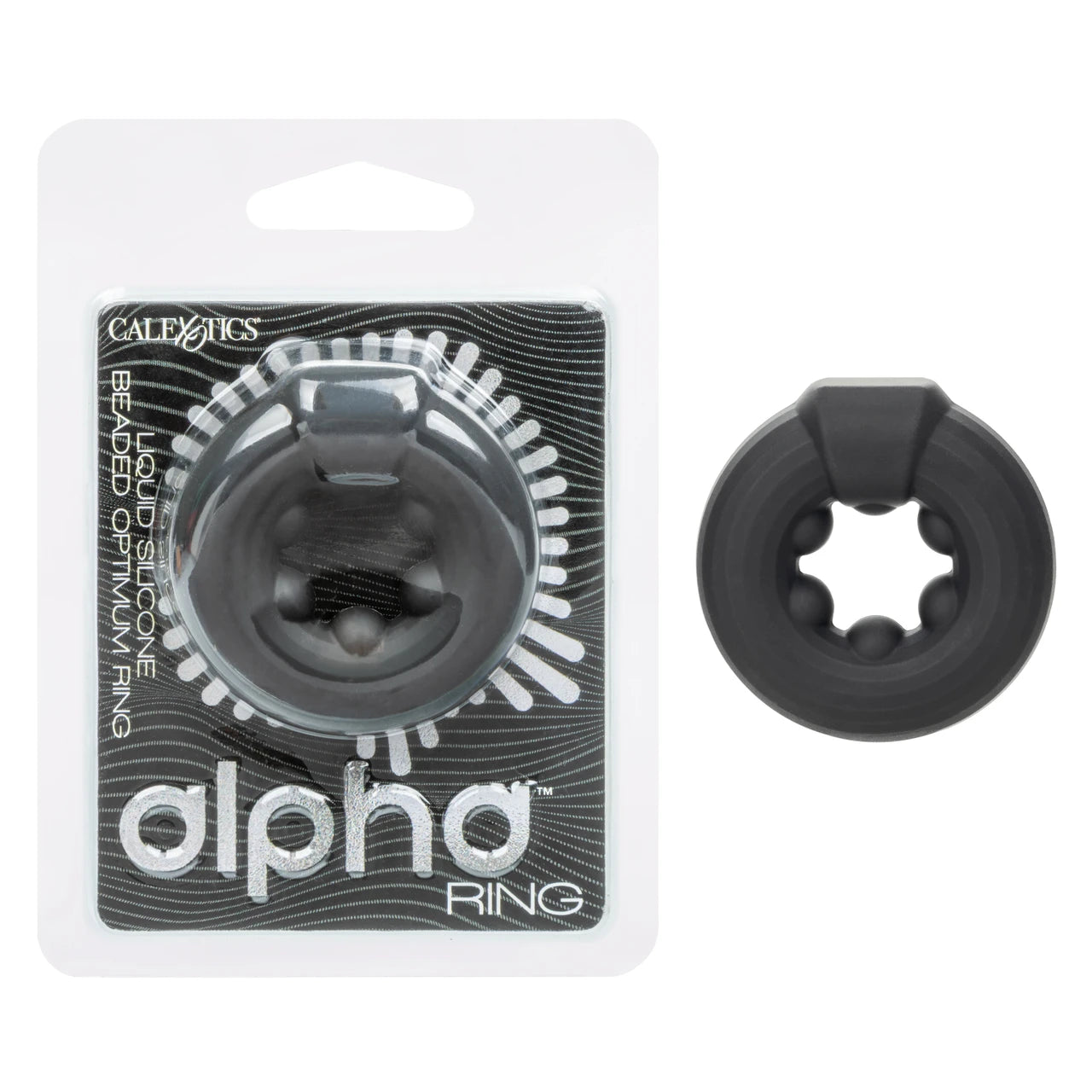 Alpha Liquid Silicone Beaded Optimum Cock Ring