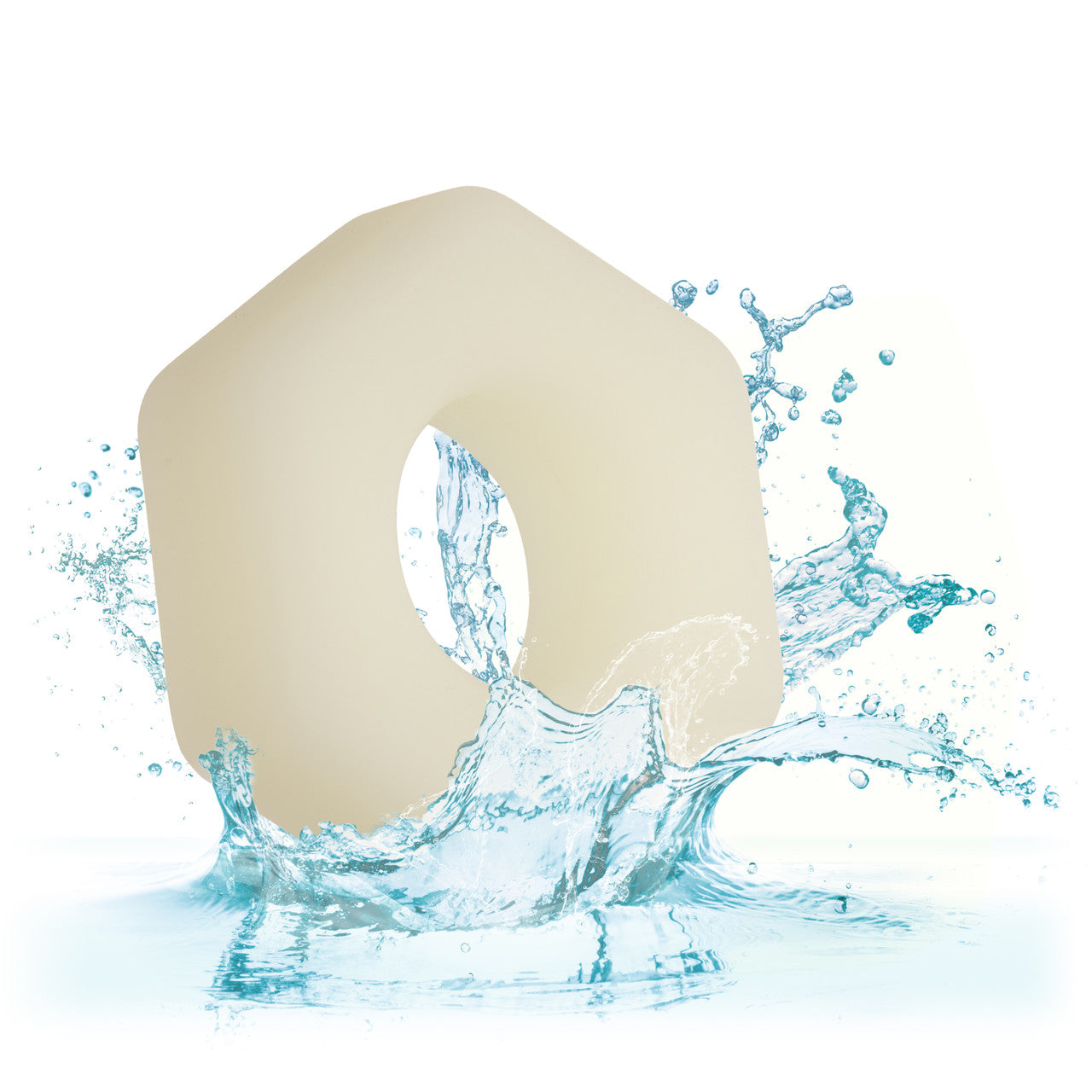 Alpha™ Glow-In-The-Dark Liquid Silicone Prolong Sexagon Ring