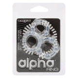 Alpha Liquid Silicone Beaded Rings Set - Clear