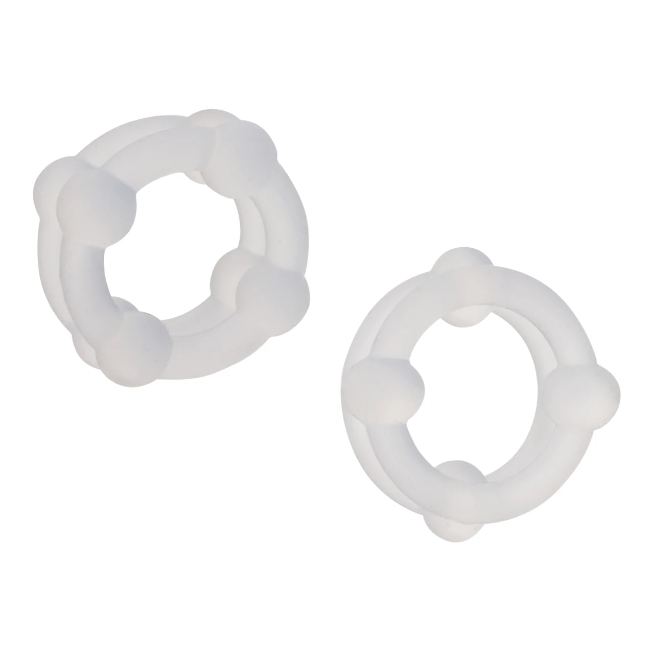 Alpha Liquid Silicone Double Stacker Rings - Clear