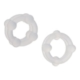 Alpha Liquid Silicone Double Stacker Rings - Clear