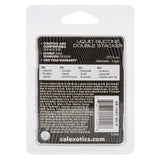 Alpha Liquid Silicone Double Stacker Rings - Clear
