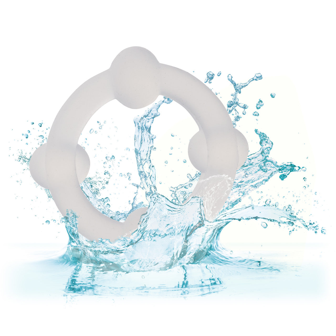 Alpha Liquid Silicone Double Stacker Rings - Clear