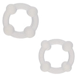 Alpha Liquid Silicone Double Stacker Rings - Clear