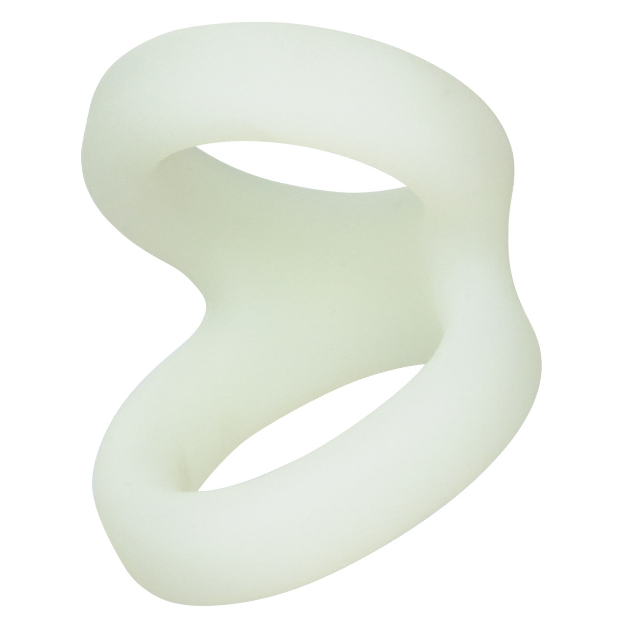 Alpha Liquid Silicone Snug Tugger Glow-In-The-Dark - White