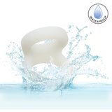 Alpha Liquid Silicone Snug Tugger Glow-In-The-Dark - White