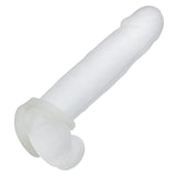 Alpha Liquid Silicone Snug Tugger Glow-In-The-Dark - White