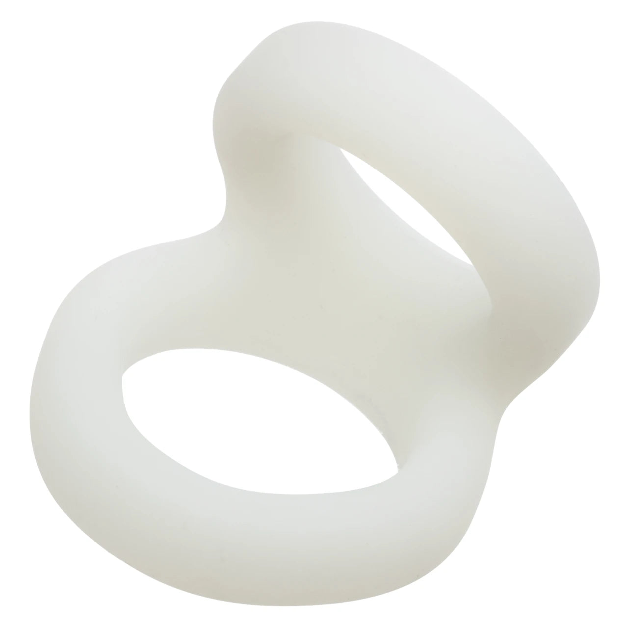 Alpha Liquid Silicone Snug Tugger Glow-In-The-Dark - White