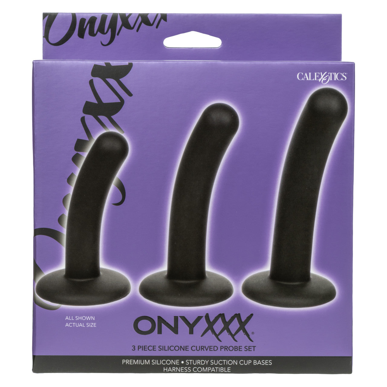 Onyxxx Silicone Curved Probe Set (3 Piece) - Black