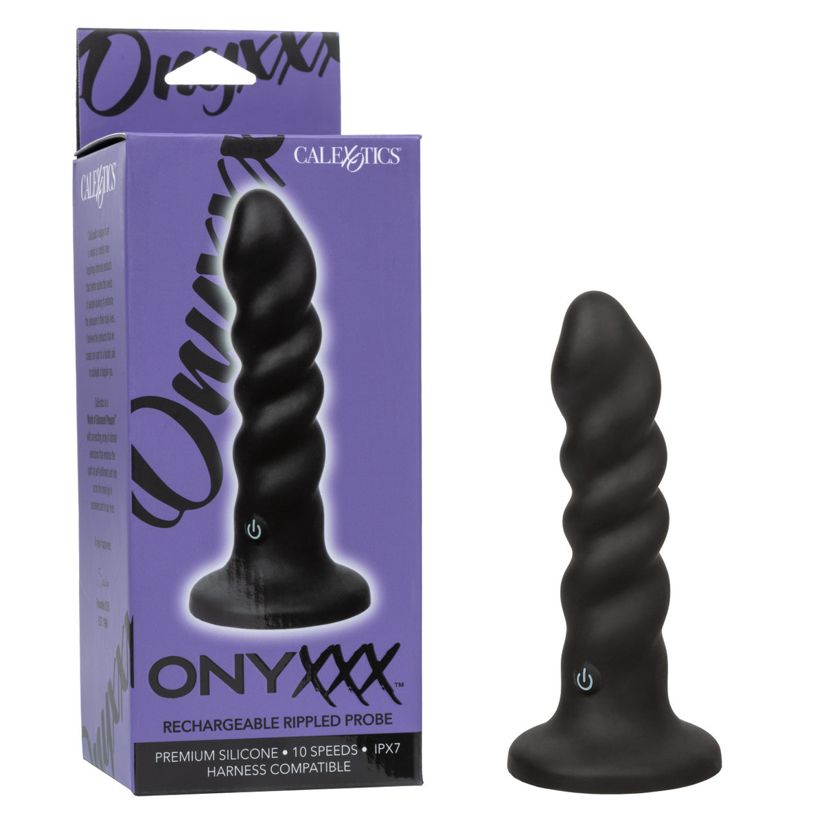 Onyxxx Rechargeable Rippled Probe - Black