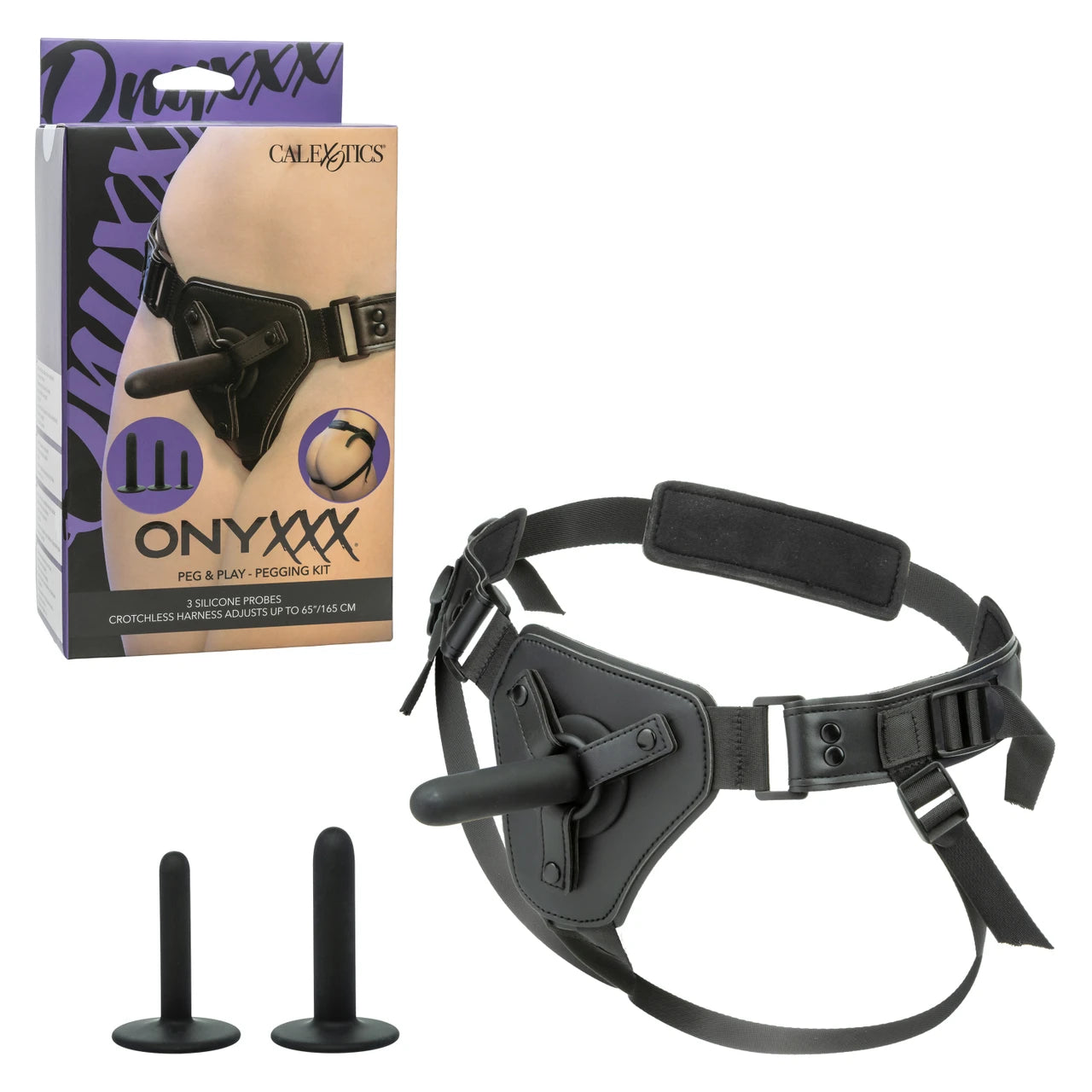Onyxxx Peg & Play Silicone Pegging Kit (3 Piece) - Black