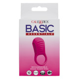 Basic Essentials Rechargeable Ridge Rider Silicone Cock Ring