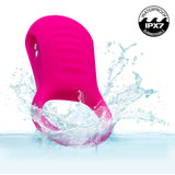 Basic Essentials Rechargeable Ridge Rider Silicone Cock Ring