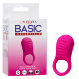 Basic Essentials Rechargeable Ridge Rider Silicone Cock Ring