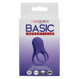 Basic Essentials Rechargeable Dual Support Silicone Cock Ring