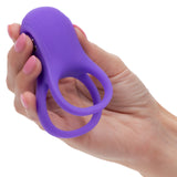 Basic Essentials Rechargeable Dual Support Silicone Cock Ring