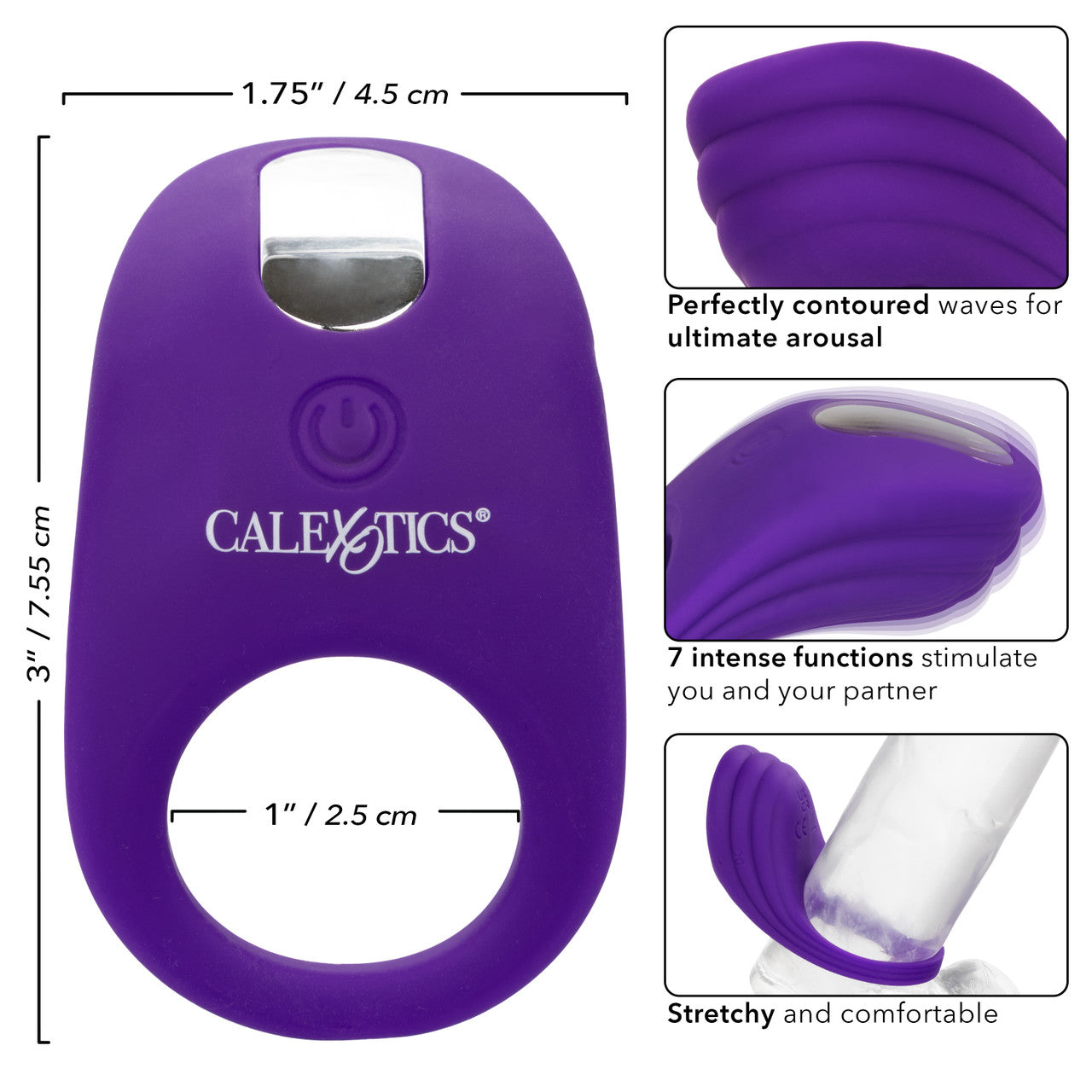 Silicone Rechargeable Passion Enhancer - Purple