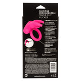 Silicone Rechargeable Triple Clit Flicker - Pink